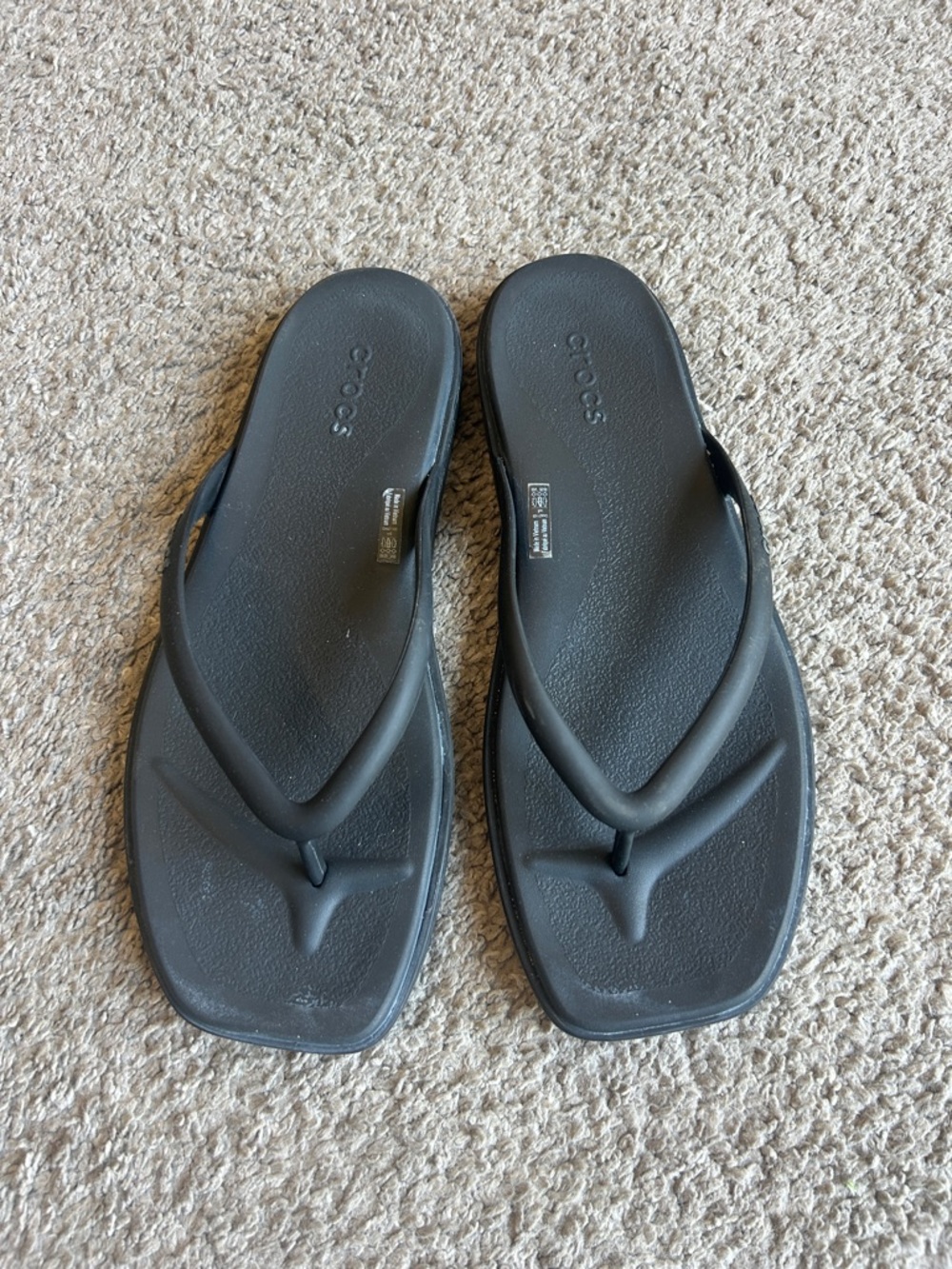 Crocs Women’s Miami Black Flip Flop Sandals